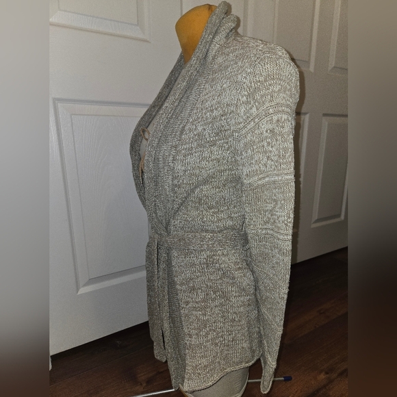 J. Jill Taupe Long Sweater Size XS Silk Blend - Picture 5 of 9